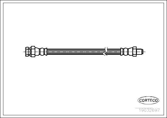 Corteco 19032697 - Flexible de frein cwaw.fr