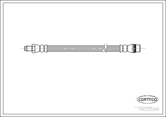 Corteco 19032099 - Flexible de frein cwaw.fr