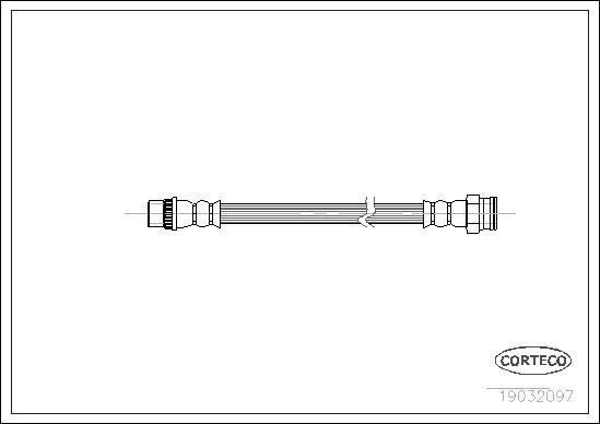 Corteco 19032097 - Flexible de frein cwaw.fr