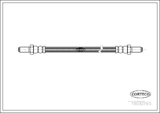 Corteco 19032193 - Flexible de frein cwaw.fr