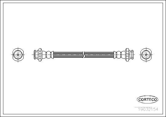 Corteco 19032154 - Flexible de frein cwaw.fr