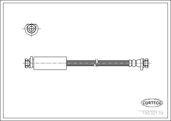 Corteco 19032179 - Flexible de frein cwaw.fr