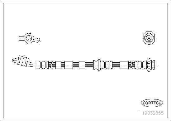 Corteco 19032855 - Flexible de frein cwaw.fr