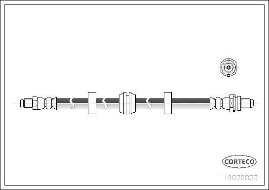 Corteco 19032853 - Flexible de frein cwaw.fr