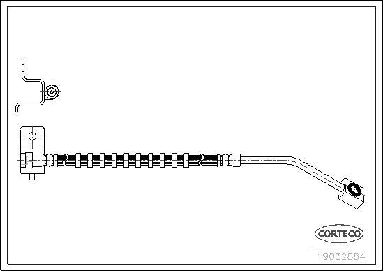 Corteco 19032884 - Flexible de frein cwaw.fr