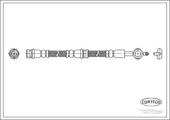 Corteco 19032886 - Flexible de frein cwaw.fr