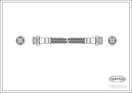 Corteco 19032362 - Flexible de frein cwaw.fr