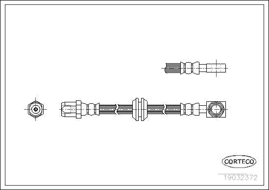 Corteco 19032372 - Flexible de frein cwaw.fr