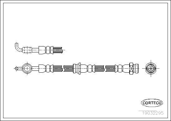 Corteco 19032295 - Flexible de frein cwaw.fr