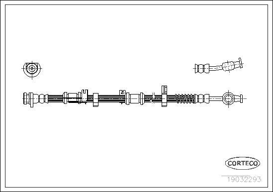 Corteco 19032293 - Flexible de frein cwaw.fr