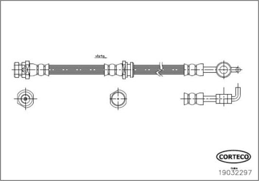 Corteco 19032297 - Flexible de frein cwaw.fr