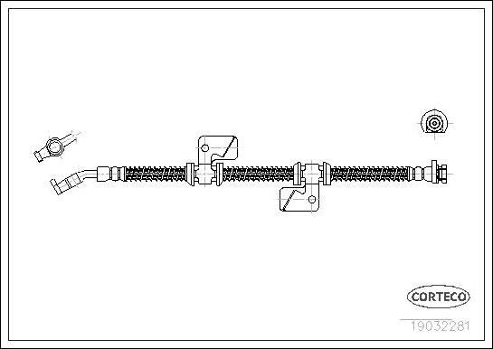 Corteco 19032281 - Flexible de frein cwaw.fr