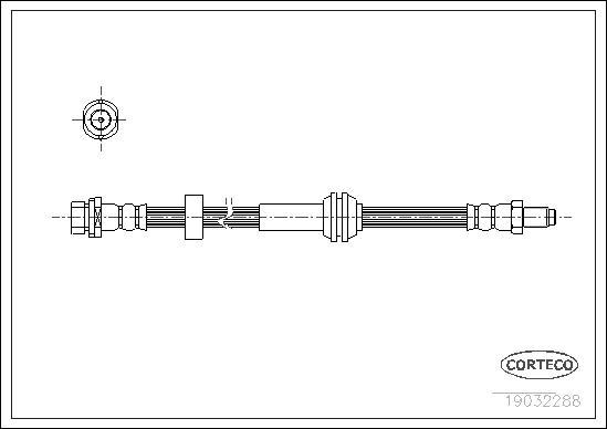 Corteco 19032288 - Flexible de frein cwaw.fr