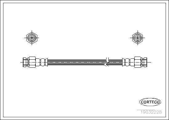 Corteco 19032228 - Flexible de frein cwaw.fr