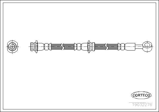 Corteco 19032276 - Flexible de frein cwaw.fr