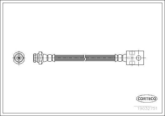 Corteco 19032751 - Flexible de frein cwaw.fr