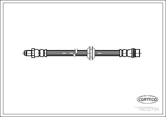 Corteco 19032704 - Flexible de frein cwaw.fr