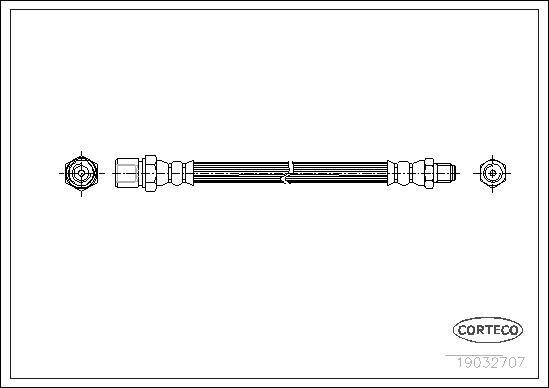 Corteco 19032707 - Flexible de frein cwaw.fr