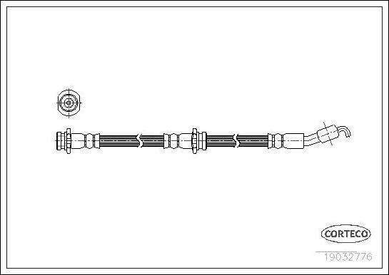 Corteco 19032776 - Flexible de frein cwaw.fr