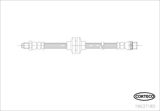 Corteco 19037185 - Flexible de frein cwaw.fr