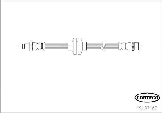 Corteco 19037187 - Flexible de frein cwaw.fr