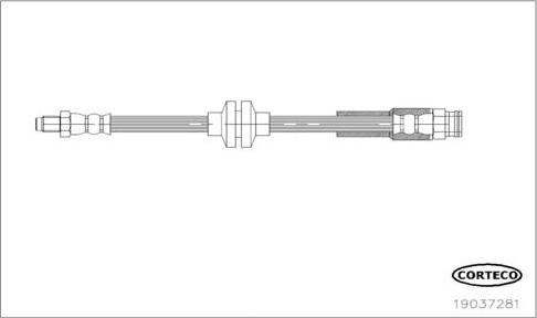 Corteco 19037281 - Flexible de frein cwaw.fr