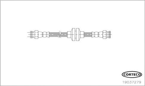 Corteco 19037279 - Flexible de frein cwaw.fr