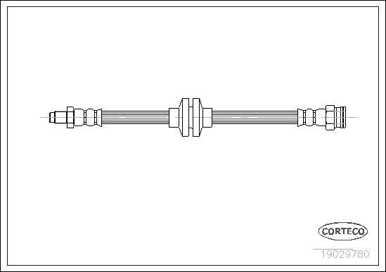 Corteco 19029780 - Flexible de frein cwaw.fr