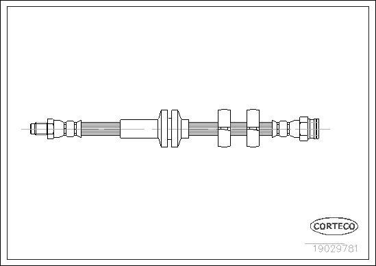 Corteco 19029781 - Flexible de frein cwaw.fr