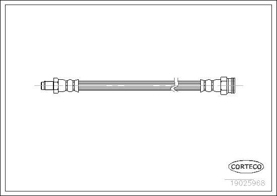 Corteco 19025968 - Flexible de frein cwaw.fr