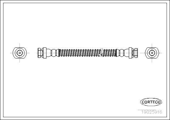 Corteco 19025916 - Flexible de frein cwaw.fr