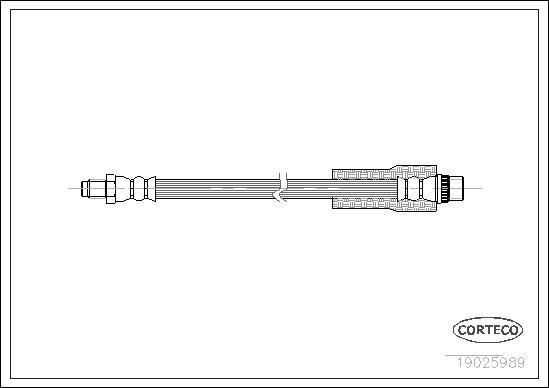 Corteco 19025989 - Flexible de frein cwaw.fr