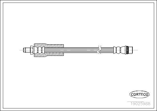 Corteco 19025988 - Flexible de frein cwaw.fr