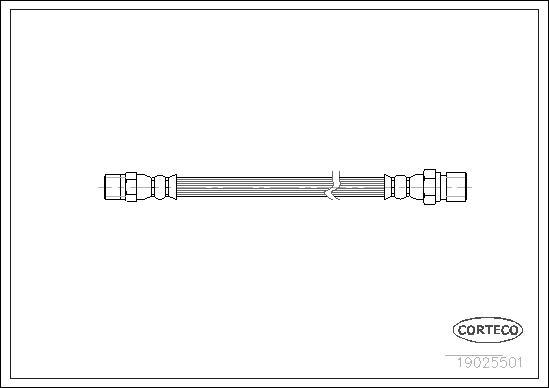 Corteco 19025501 - Flexible de frein cwaw.fr