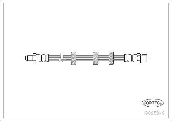 Corteco 19025849 - Flexible de frein cwaw.fr