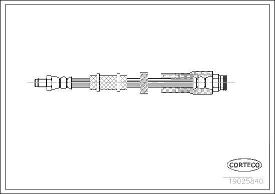 Corteco 19025840 - Flexible de frein cwaw.fr