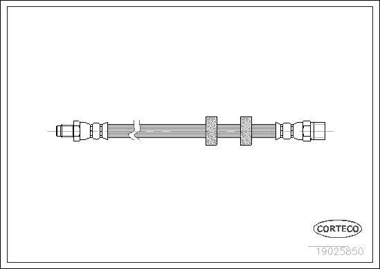 Corteco 19025850 - Flexible de frein cwaw.fr