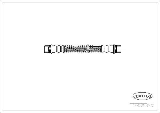 Corteco 19025820 - Flexible de frein cwaw.fr