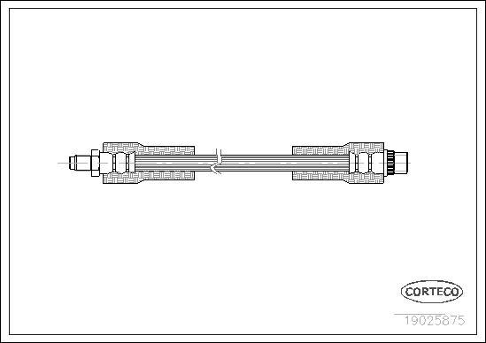 Corteco 19025875 - Flexible de frein cwaw.fr