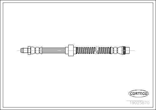 Corteco 19025870 - Flexible de frein cwaw.fr