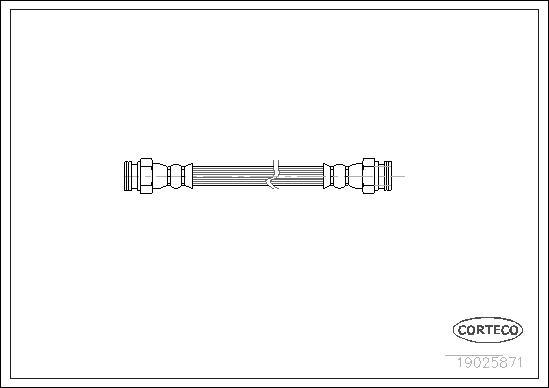 Corteco 19025871 - Flexible de frein cwaw.fr