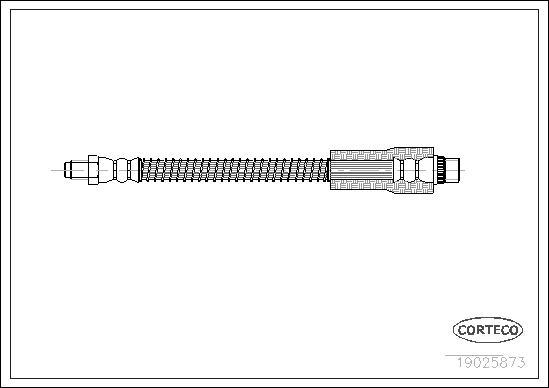 Corteco 19025873 - Flexible de frein cwaw.fr