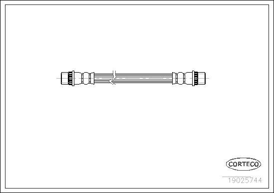 Corteco 19025744 - Flexible de frein cwaw.fr