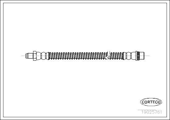 Corteco 19025761 - Flexible de frein cwaw.fr