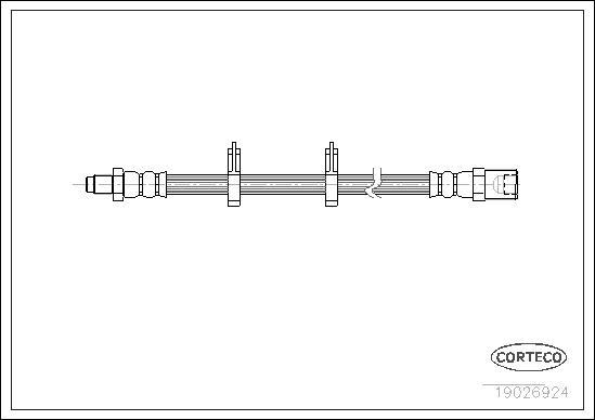 Corteco 19026924 - Flexible de frein cwaw.fr