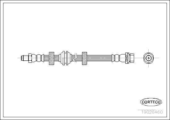 Corteco 19026460 - Flexible de frein cwaw.fr