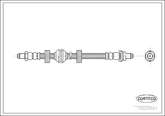 Corteco 19026461 - Flexible de frein cwaw.fr