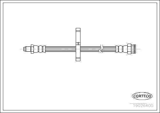 Corteco 19026400 - Flexible de frein cwaw.fr