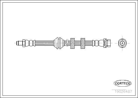 Corteco 19026487 - Flexible de frein cwaw.fr