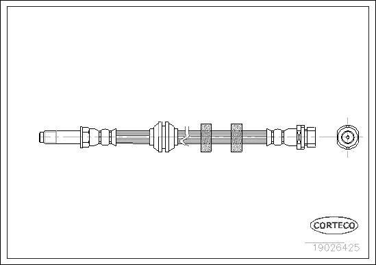 Corteco 19026425 - Flexible de frein cwaw.fr